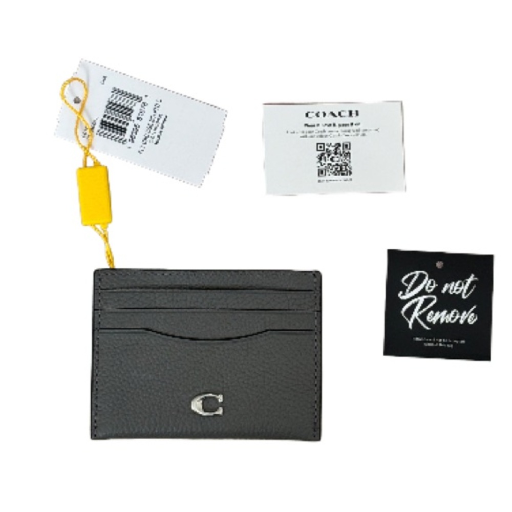 *NEW* Coach Logo Plaque Card Case
